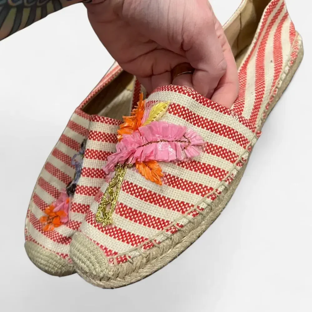 J.Crew Island Espadrilles with Embroidery + Stripes
